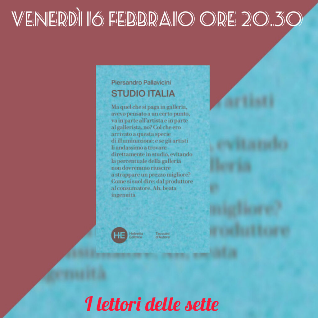 16/02/2024 Presentazione online I lettori delle sette - STUDIO ITALIA